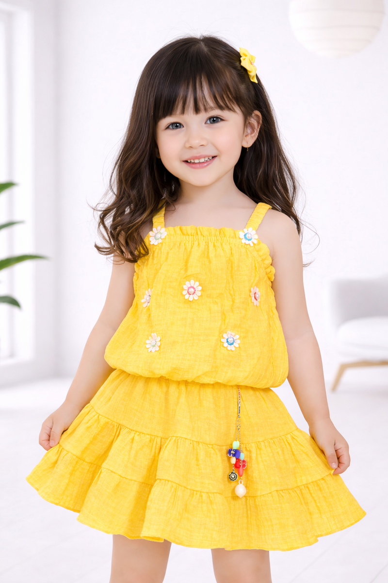 Sunshine Daisy Twirl Dress