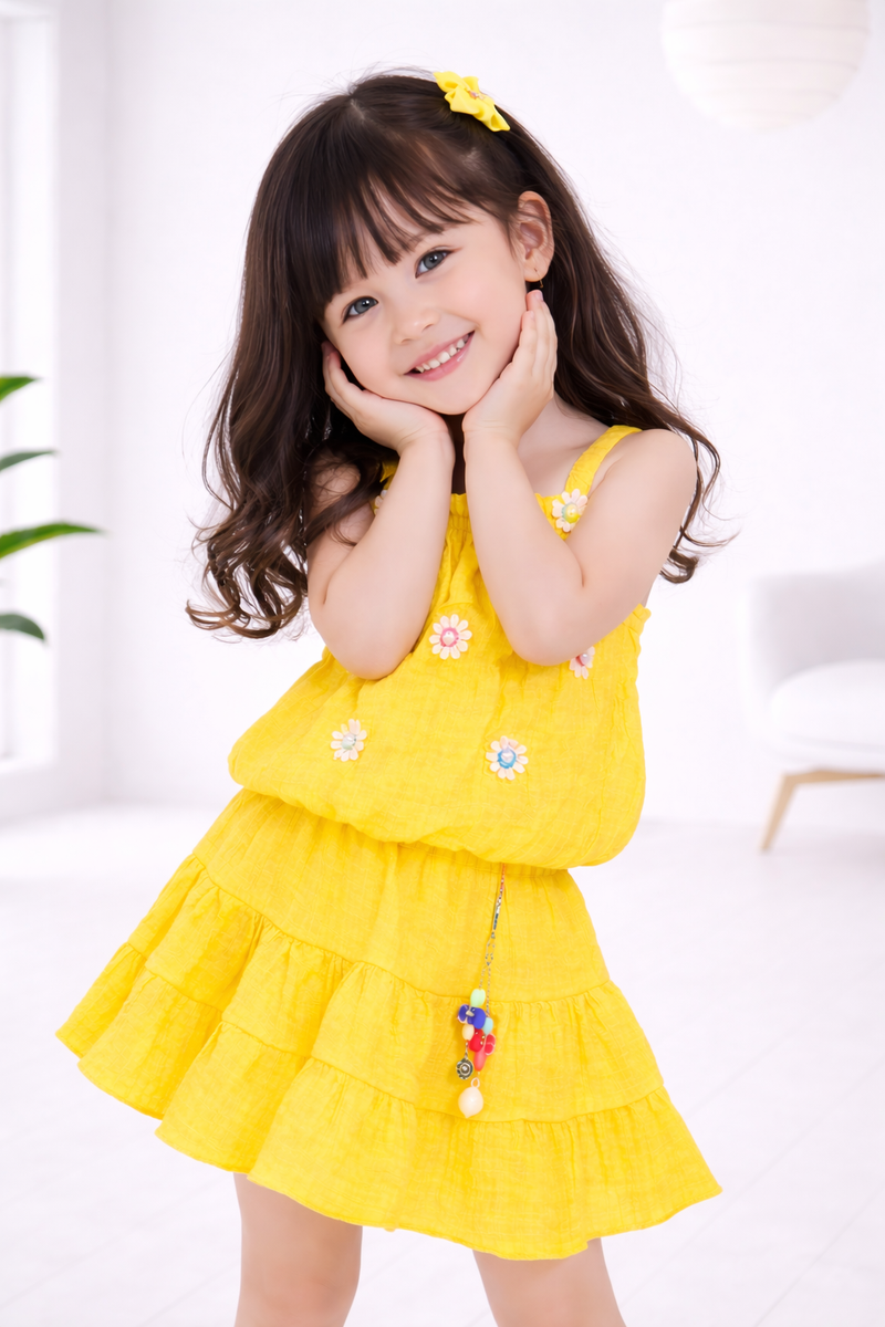 Sunshine Daisy Twirl Dress