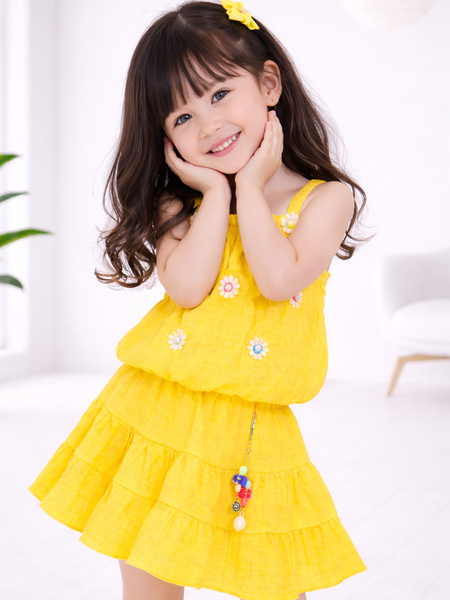 Sunshine Daisy Twirl Dress