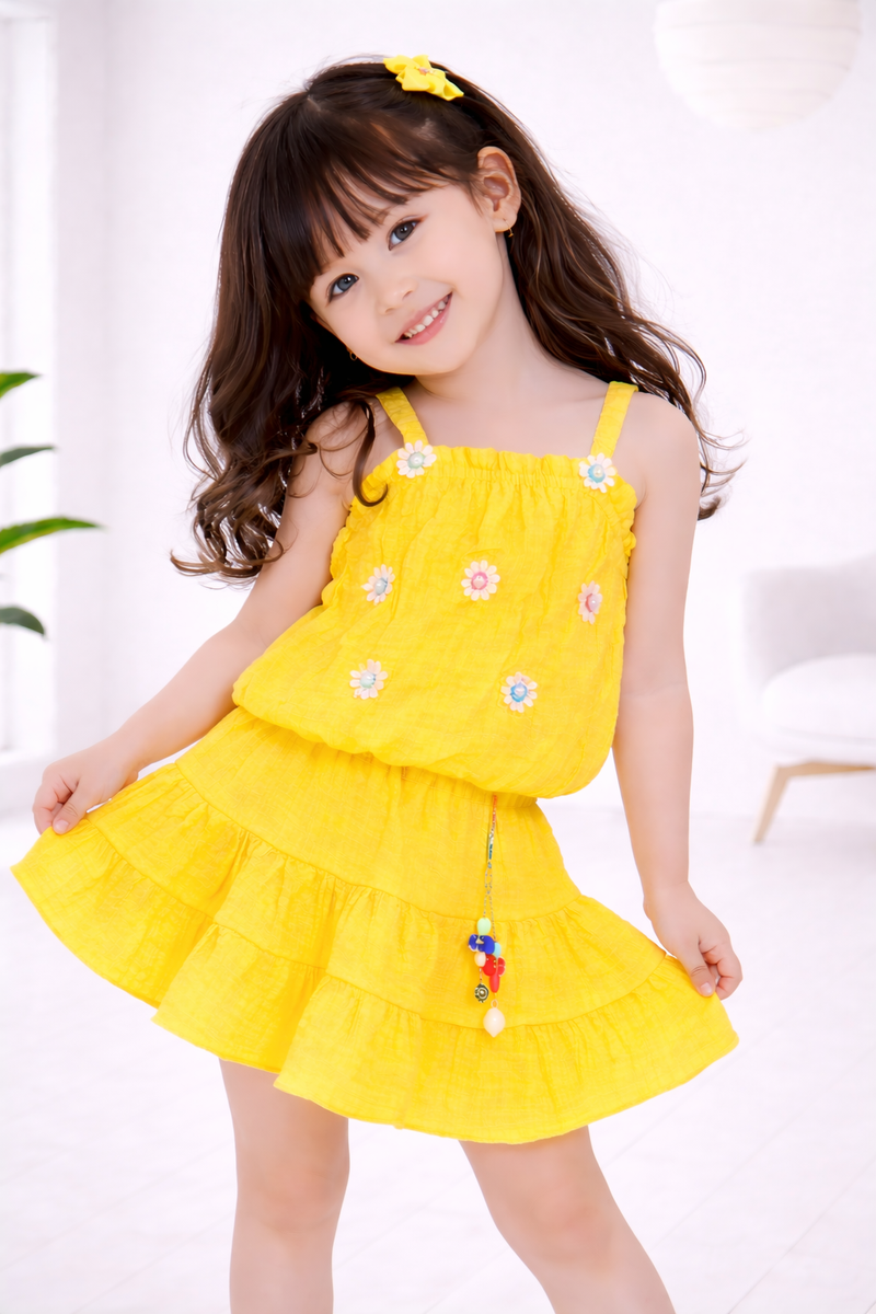 Sunshine Daisy Twirl Dress
