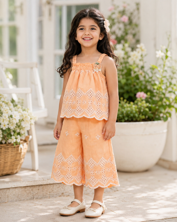 Peach Aura Co-ord Set