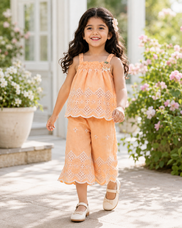 Peach Aura Co-ord Set