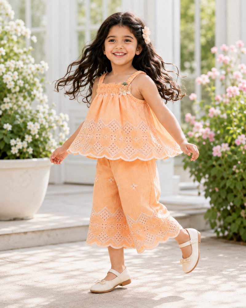 Peach Aura Co-ord Set