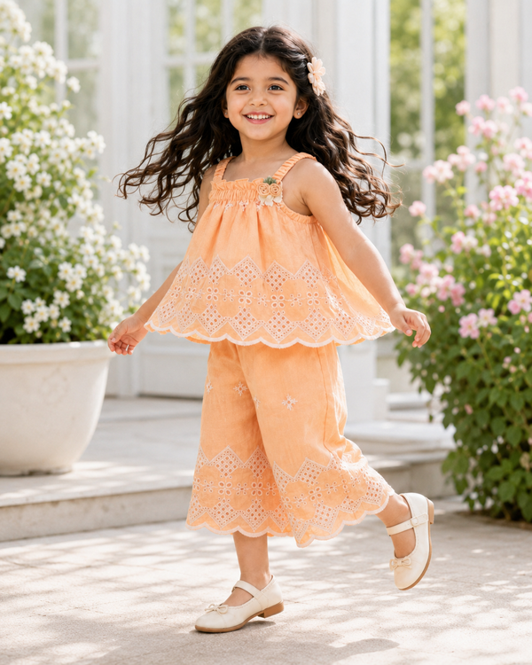 Peach Aura Co-ord Set