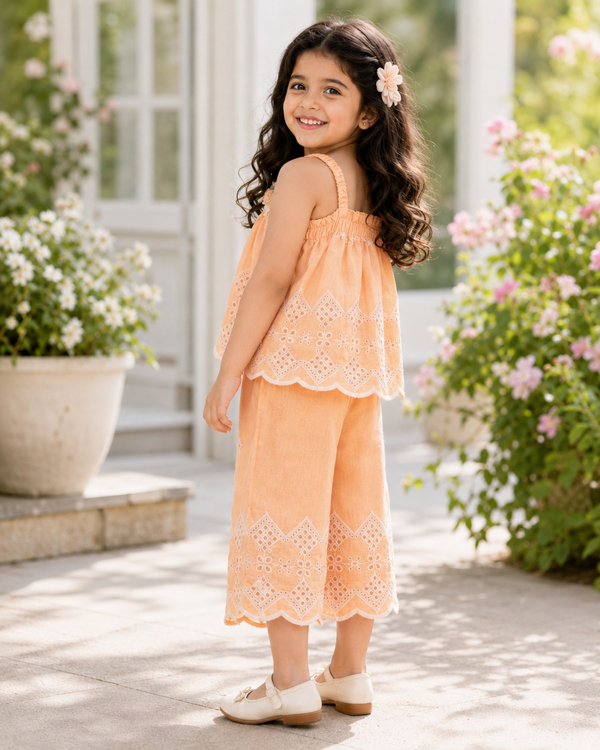 Peach Aura Co-ord Set