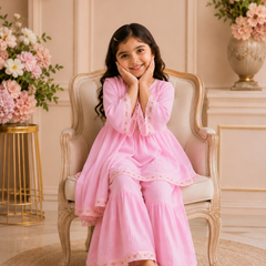 Blush Whisper Sharara Set