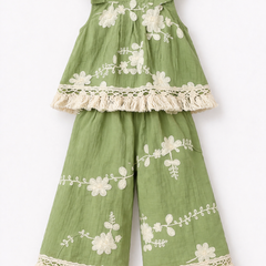 Olive Bloom Co-ord Set