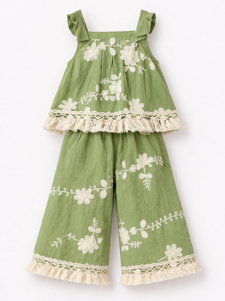 Olive Bloom Co-ord Set