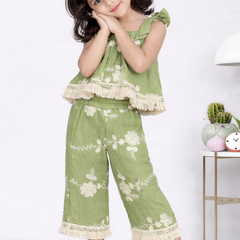 Olive Bloom Co-ord Set