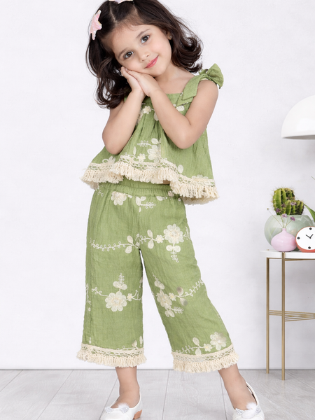 Olive Bloom Co-ord Set