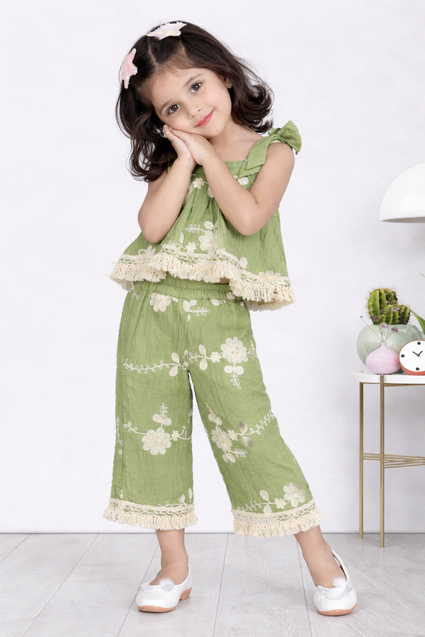 Olive Bloom Co-ord Set