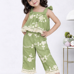 Olive Bloom Co-ord Set