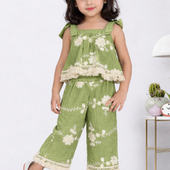 Olive Bloom Co-ord Set