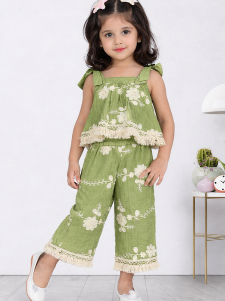 Olive Bloom Co-ord Set