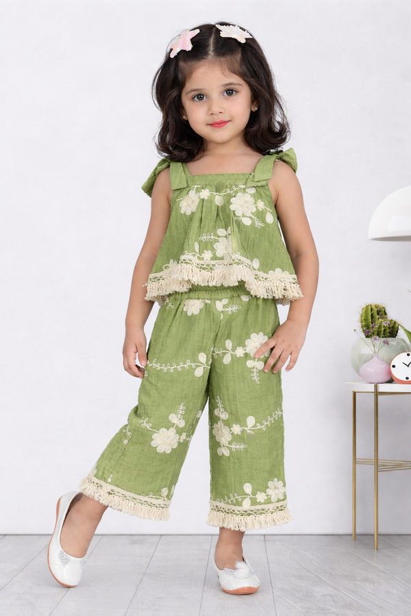 Olive Bloom Co-ord Set